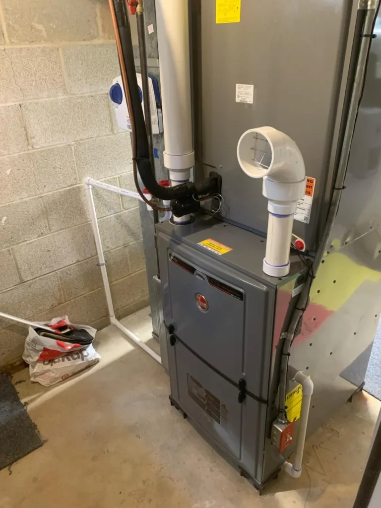 Furnace Ductwork Connections CloseUp NJ