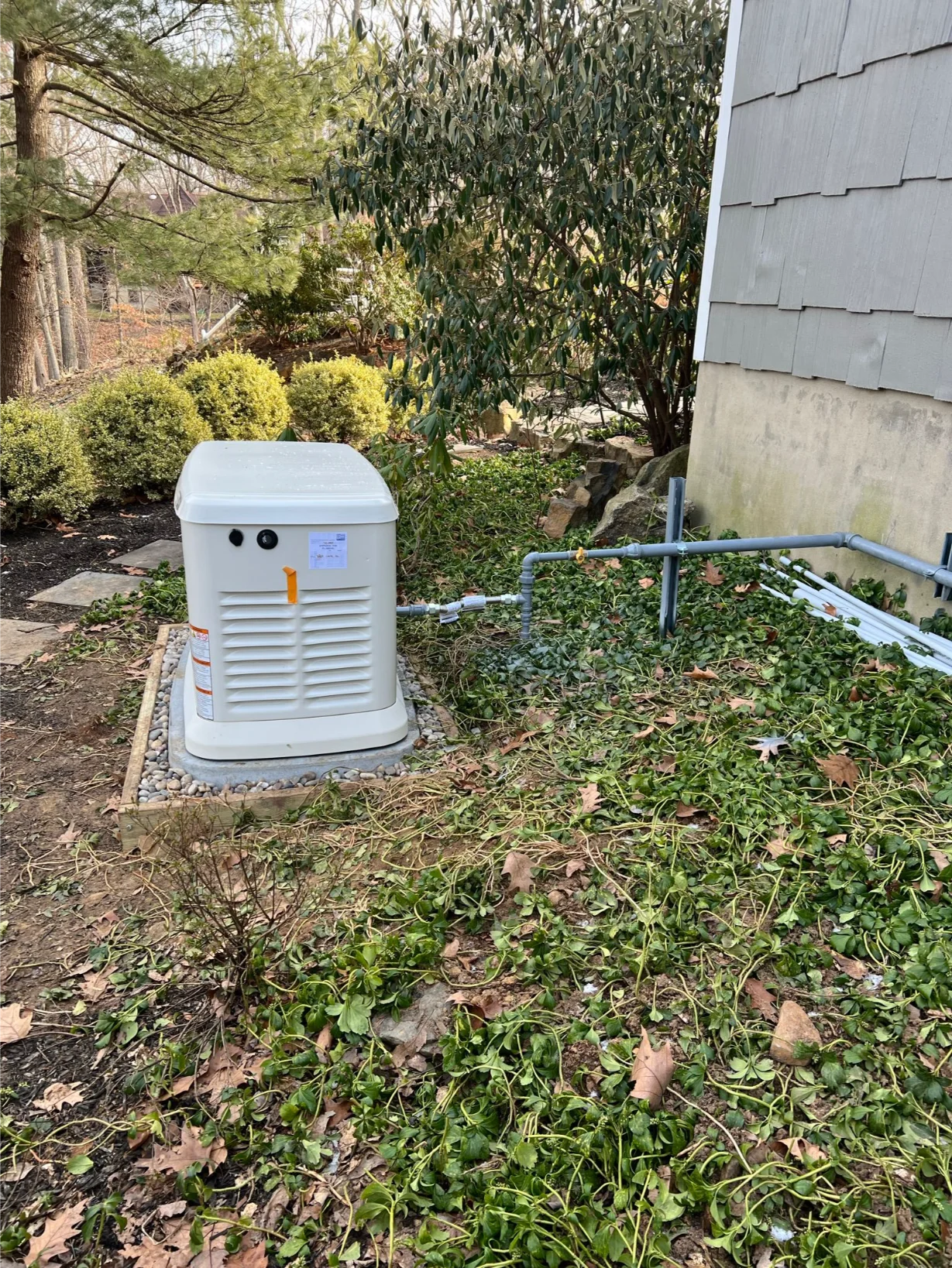 outdoor home generator, a related but distinct service for power outages